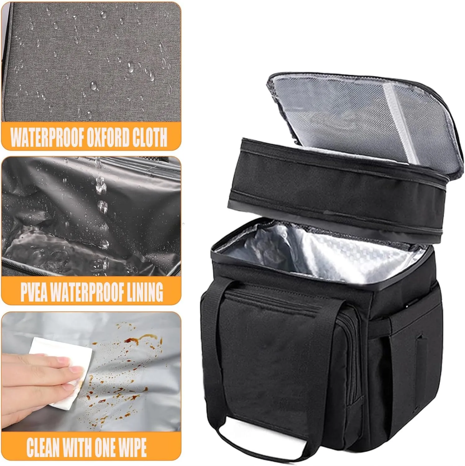 Car Camping Coolers for Ford F150/F250/F350/F450/F550, Leak Proof Cooler, Portable Lightweight Ice Chest Box, Compartments Waterproof Insulated Bag