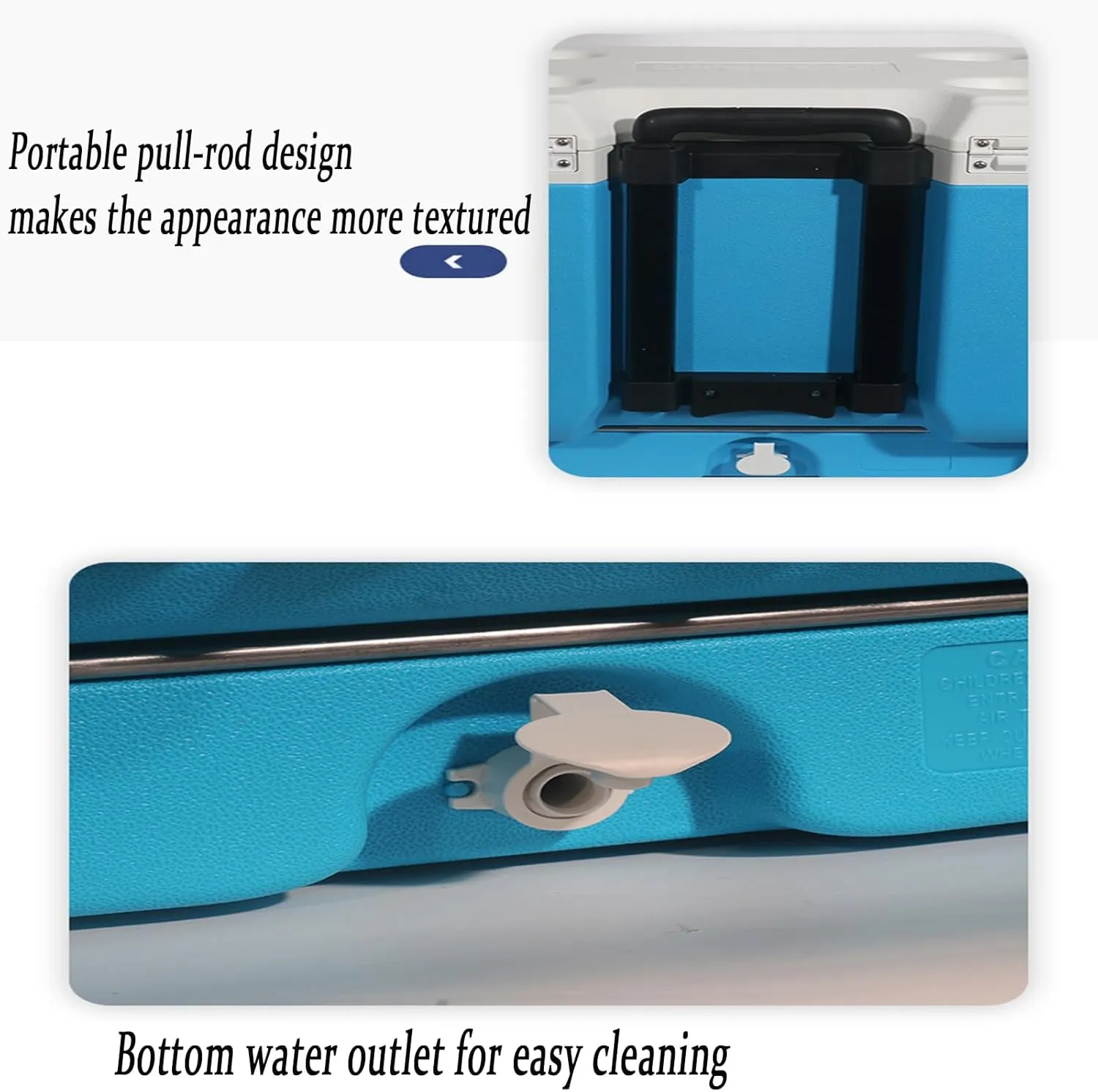 Car Camping Coolers for Volkswagen Atlas Cross, Leak Proof Cooler, Portable Lightweight Ice Chest Box, Compartments Waterproof Insulated Bag,B-Brown