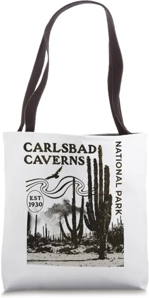 Carlsbad Caverns National Park New Mexico Desert Cactus Tote Bag
