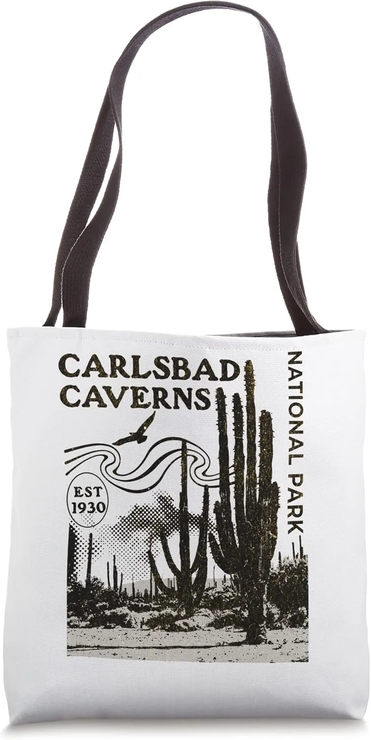 Carlsbad Caverns National Park New Mexico Desert Cactus Tote Bag
