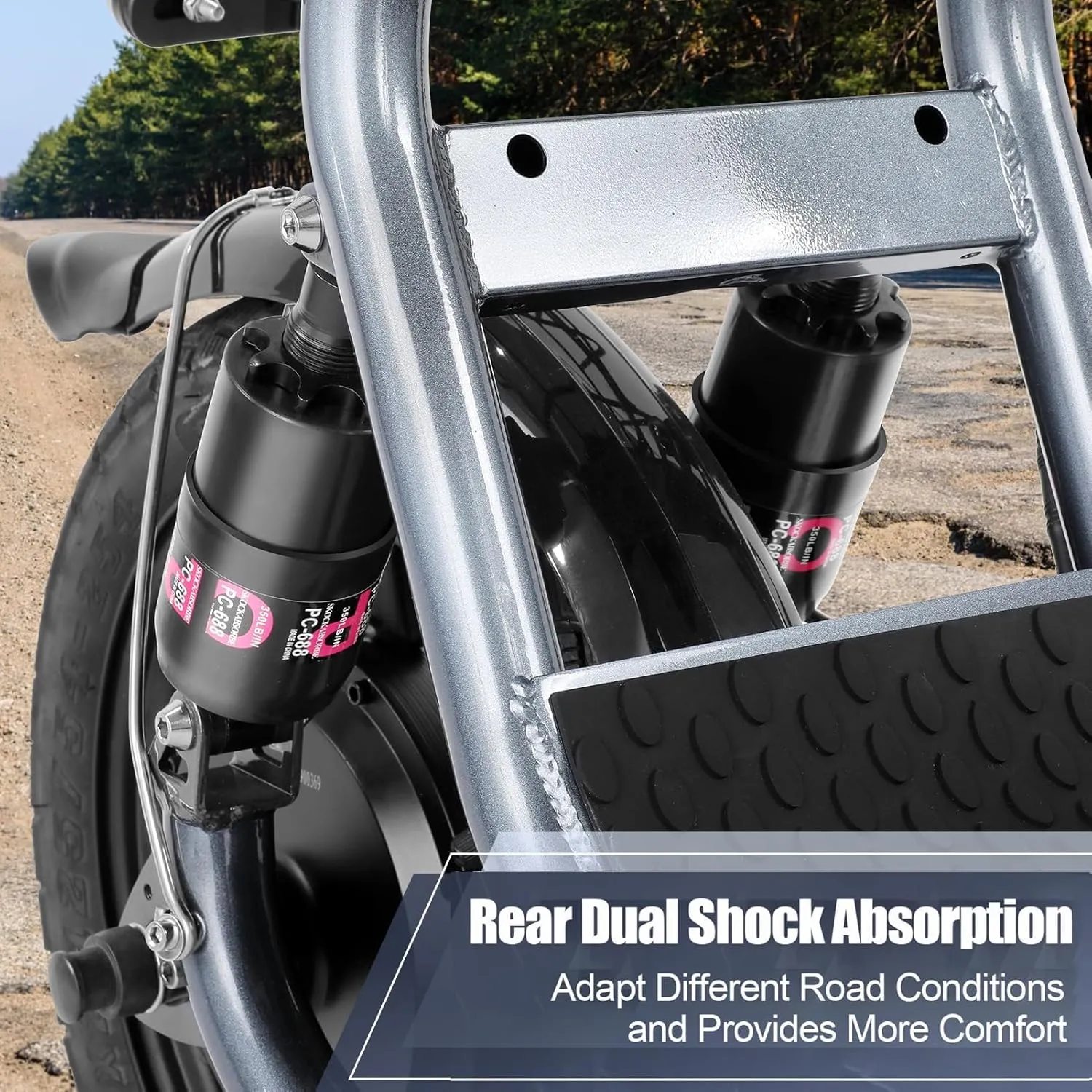 Caroma Peak 1200W Electric Scooter with Seat, 500Wh Battery, 30Miles Range, 20MPH Top Speed, 14" Tires Foldable Electric Scooter with Basket for Commuting, Dual Shock Absorbing Ebike for Adults