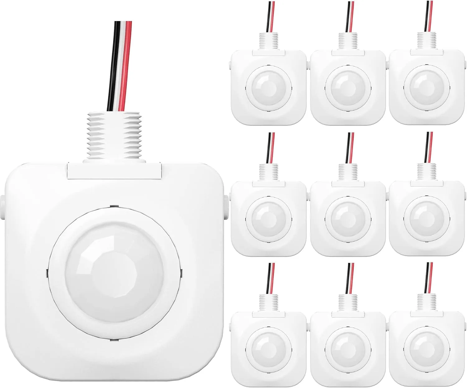 Ceiling Occupancy Motion Sensor, Passive Infrared Technology, High Bay Fixture Mount 360 Degree, Hard-Wired, 120-277 VAC, Commercial, Industrial Grade Occupancy Sensor