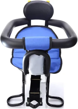 Child Bike Seat Child Bike Seat Cycling Child Seats Full Fence Sponge Protection 48mm Widened Bracket Adjustable Beam Footrest with Armrest Front and Rear Use Suitable for Various Models (A)