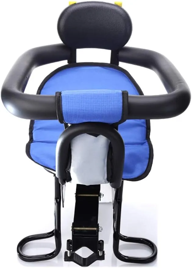 Child Bike Seat Child Bike Seat Cycling Child Seats Full Fence Sponge Protection 48mm Widened Bracket Adjustable Beam Footrest with Armrest Front and Rear Use Suitable for Various Models (A)