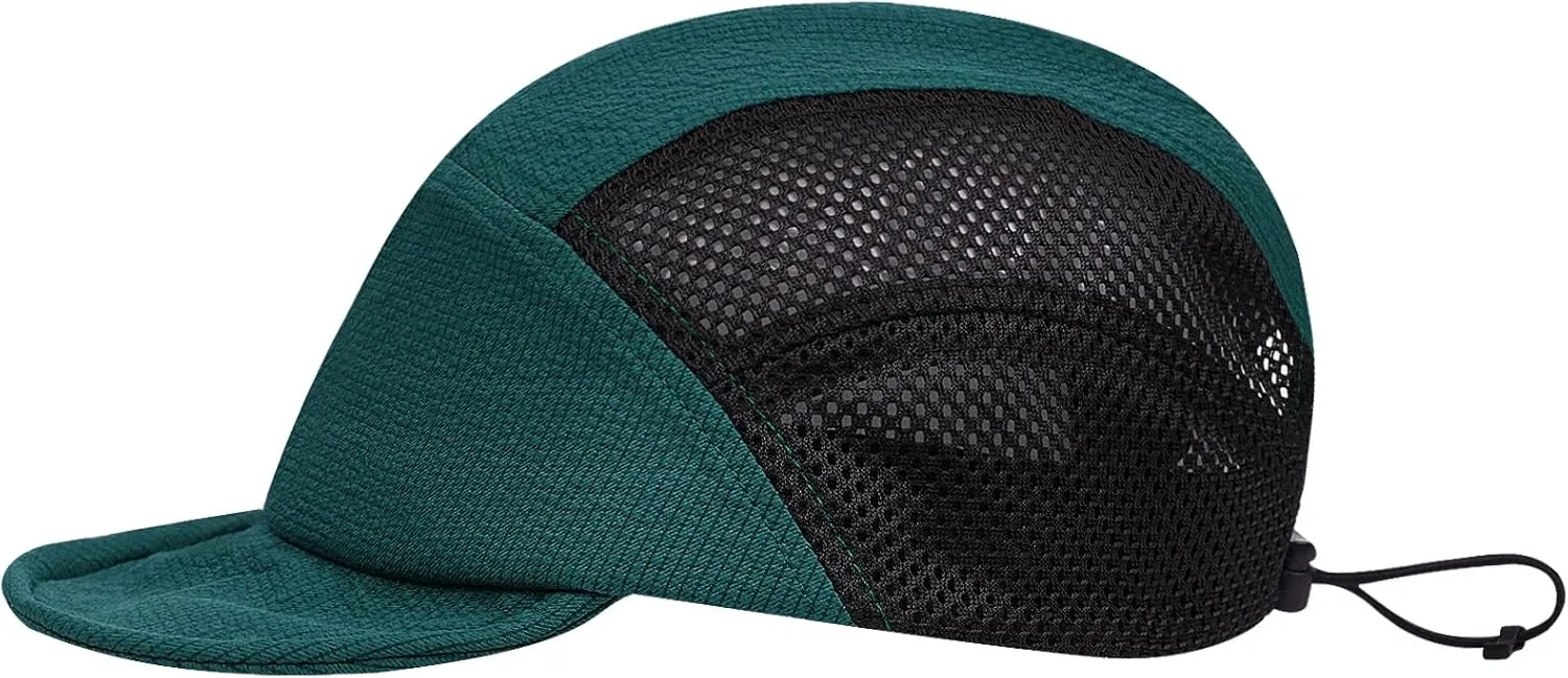 CLAPE Men Quick Dry Baseball Cap 5 Panel Hat Lightweight Trucker Mesh Hats Workout Dad Hat Running Outdoor Sports Cap