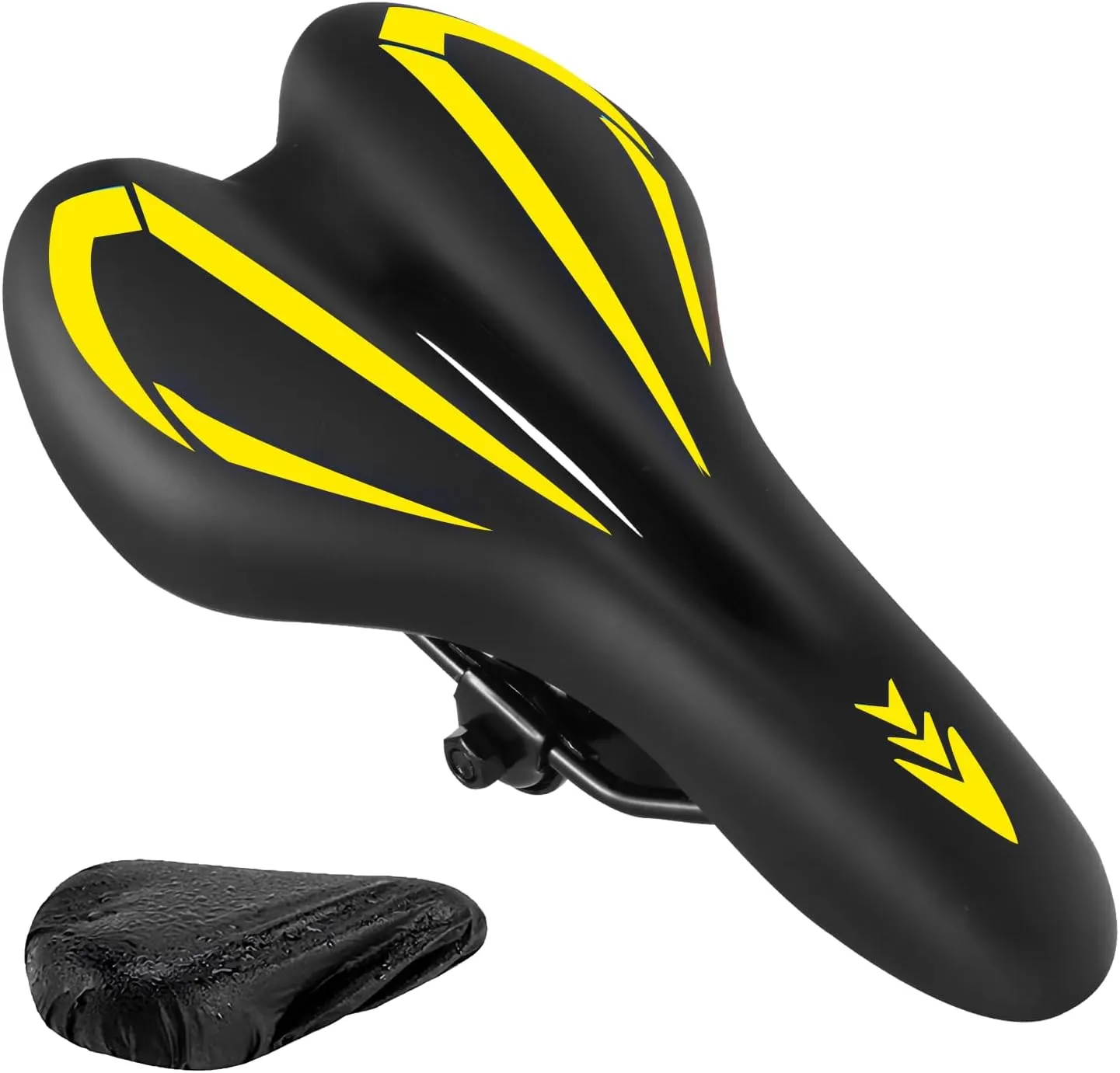 Comfortable Bike Seat for Men & Women,Ozikutech Universal Fit Bicycle Saddle for Mountain BMX City and Road Bikes - Waterproof & Shock-Absorbing