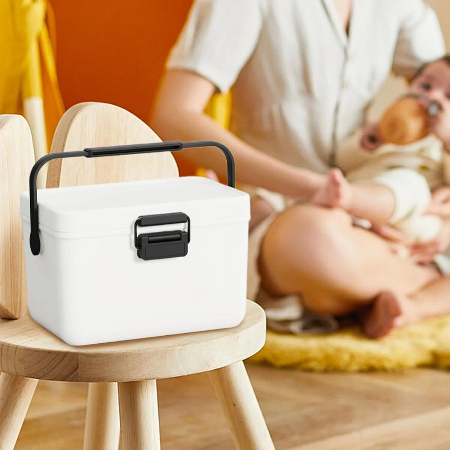 Cooler Box Cold/Heat Preservation Cooler Ice Chest Small Hard Container for Household Beach Sports Drink Fresh Keeping