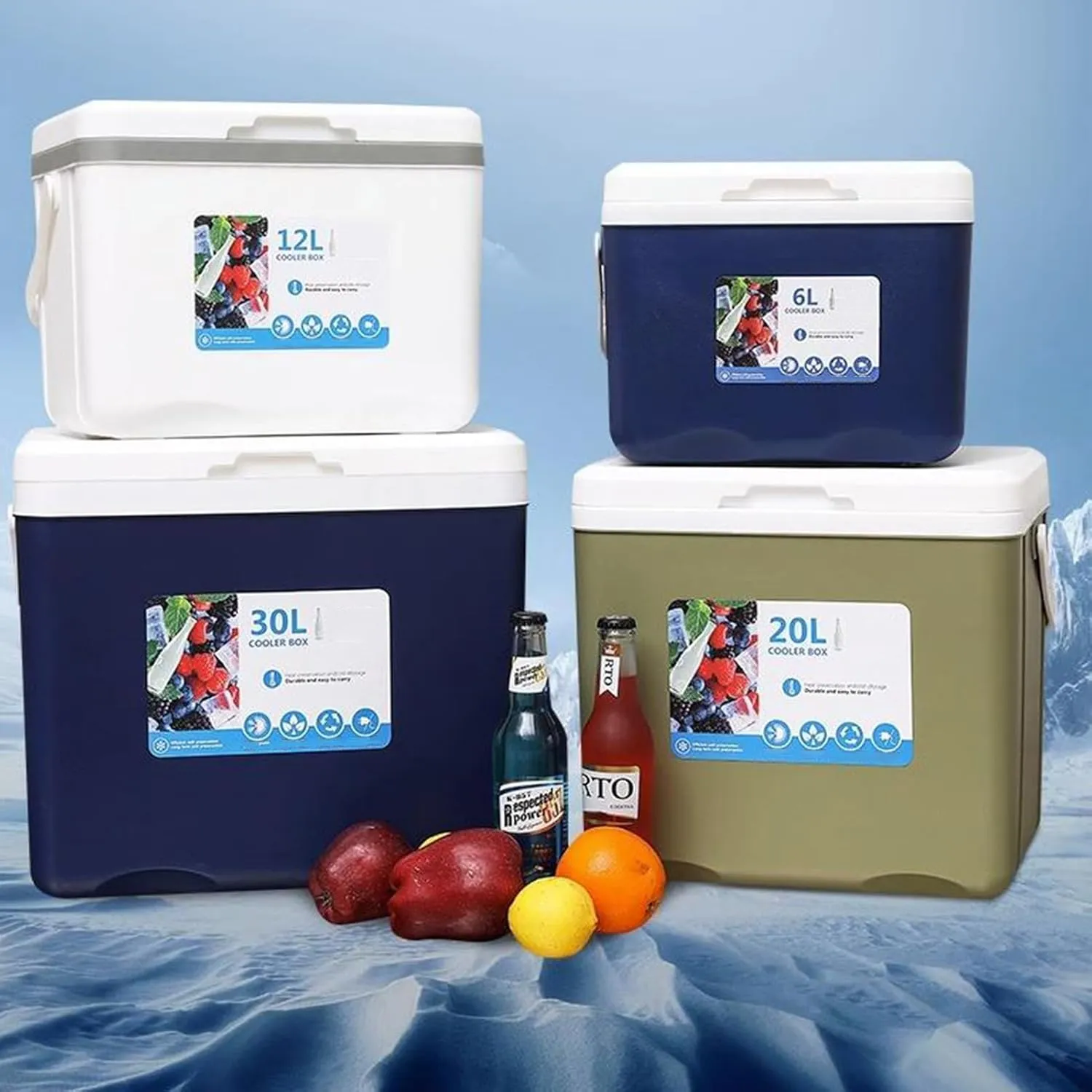 Cooler for Mercury Grand Marquis/Marquis/Monarch/Montclair/Montego Insulated Hard Ice Box Large High-Performance Storage Box Portable Cool Picnic Box Festival Camping