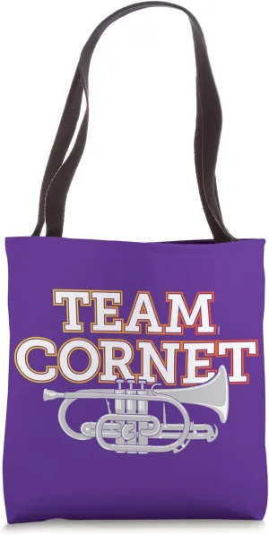 Cornet Player in Brass Band or Marching Band A Funny Cornet Tote Bag