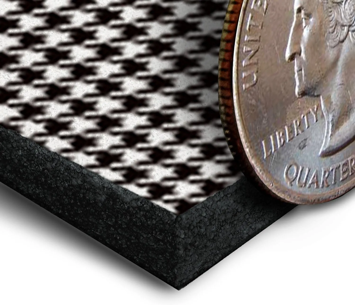 Coverking Front Solid Bench Custom Fit Seat Cover for Select Ford Models - Neosupreme (Houndstooth with Black Sides)