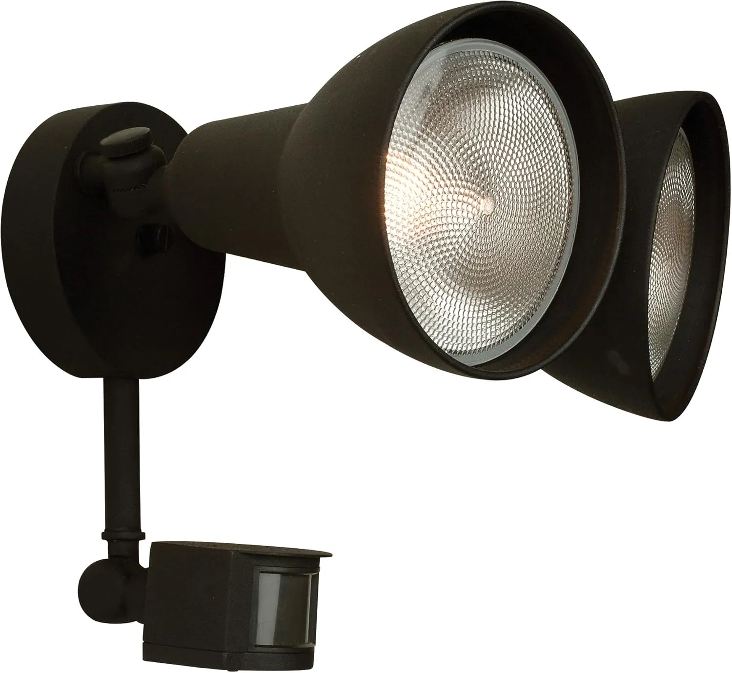 Craftmade Z402PM-TB Outdoor Flood with Motion Sensor, 2-Light, 200 Watts, Textured Matte Black