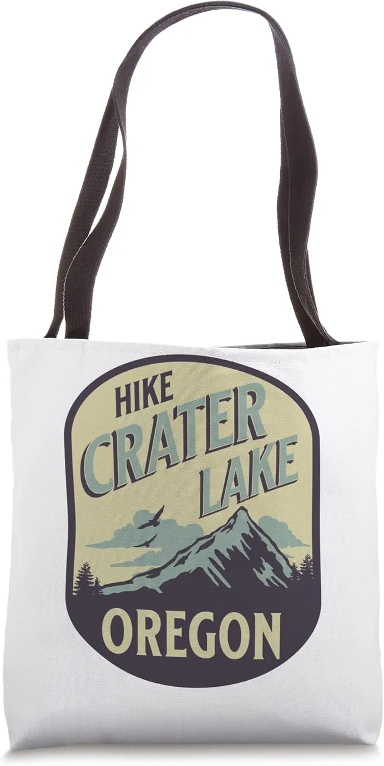 Crater Lake Oregon Nature Hike Mountain Outdoors Tote Bag