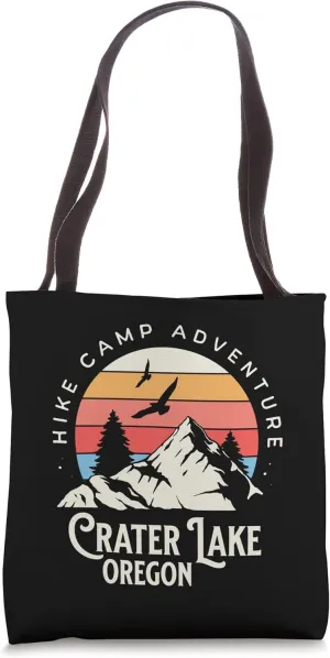 Crater Lake Oregon Nature Hike Mountains Outdoors Tote Bag