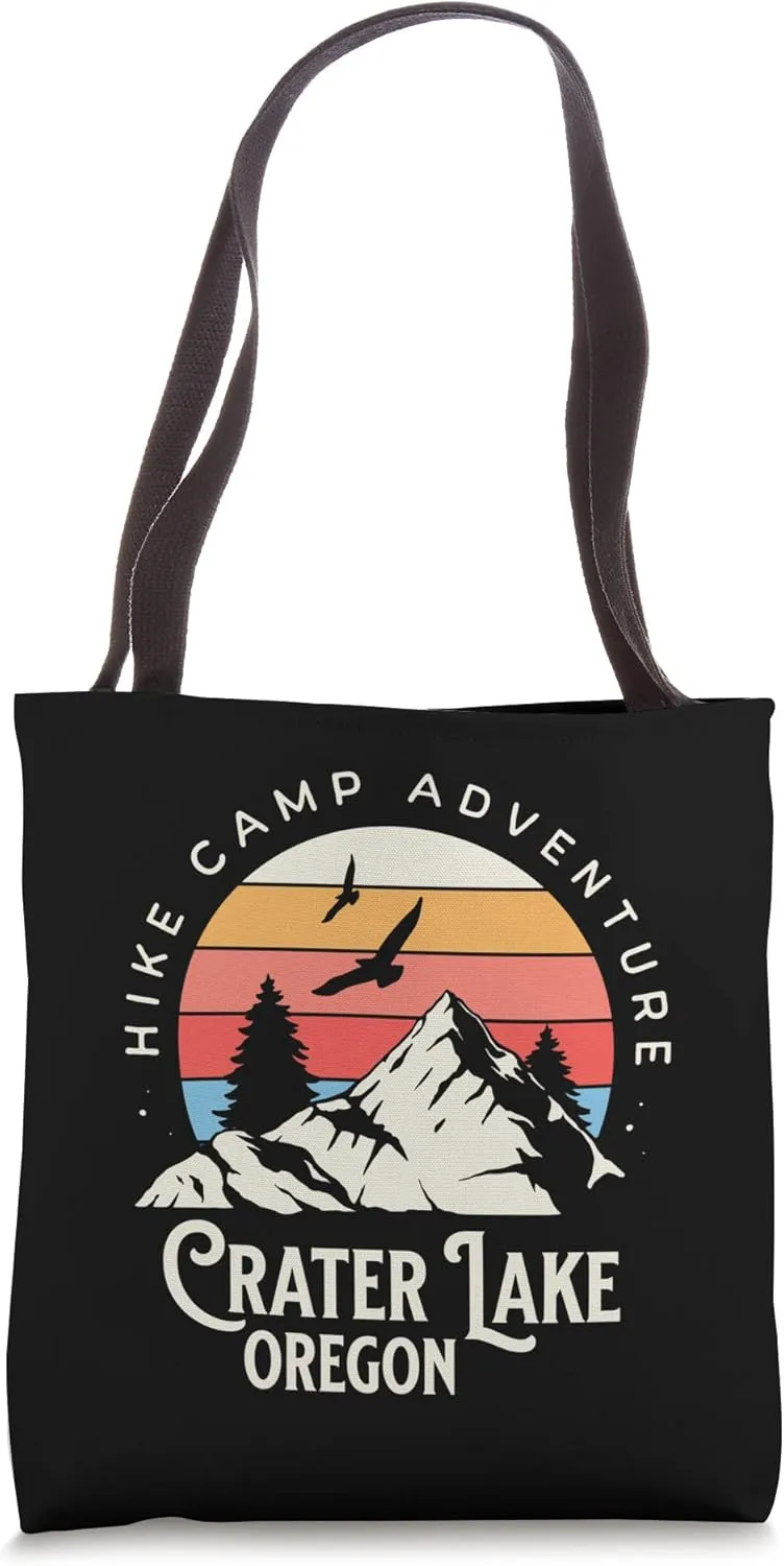 Crater Lake Oregon Nature Hike Mountains Outdoors Tote Bag