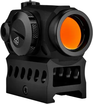 Cyelee T10 Red Dot Sight 1x20mm 2MOA Shake Awake Rifle Scope with Absolute Co Witness Riser
