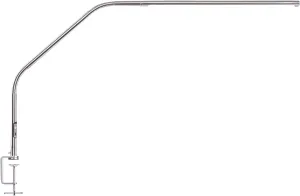 daylight Slimline 4™ LED Table Lamp in Brushed Steel - 6,000K, 3,200 Lux, 4 Brightness Levels, USB-C Charging Port, Anti-Glare Diffuser, Flexible Design, Art & Craft, Sewing, Nail Salon