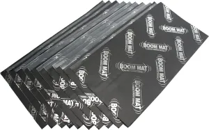 Design Engineering Boom Mat Sound 2mm Damping Material with Adhesive Backing, 12.5" x 24" (Pack of 10)