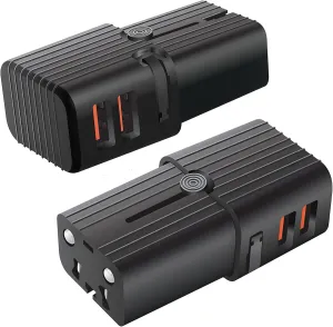 Dual Universal USB Adapter Works for ZTE Speed for Worldwide Power and Travel Between US/EU/CN/AUS/NZ/UK
