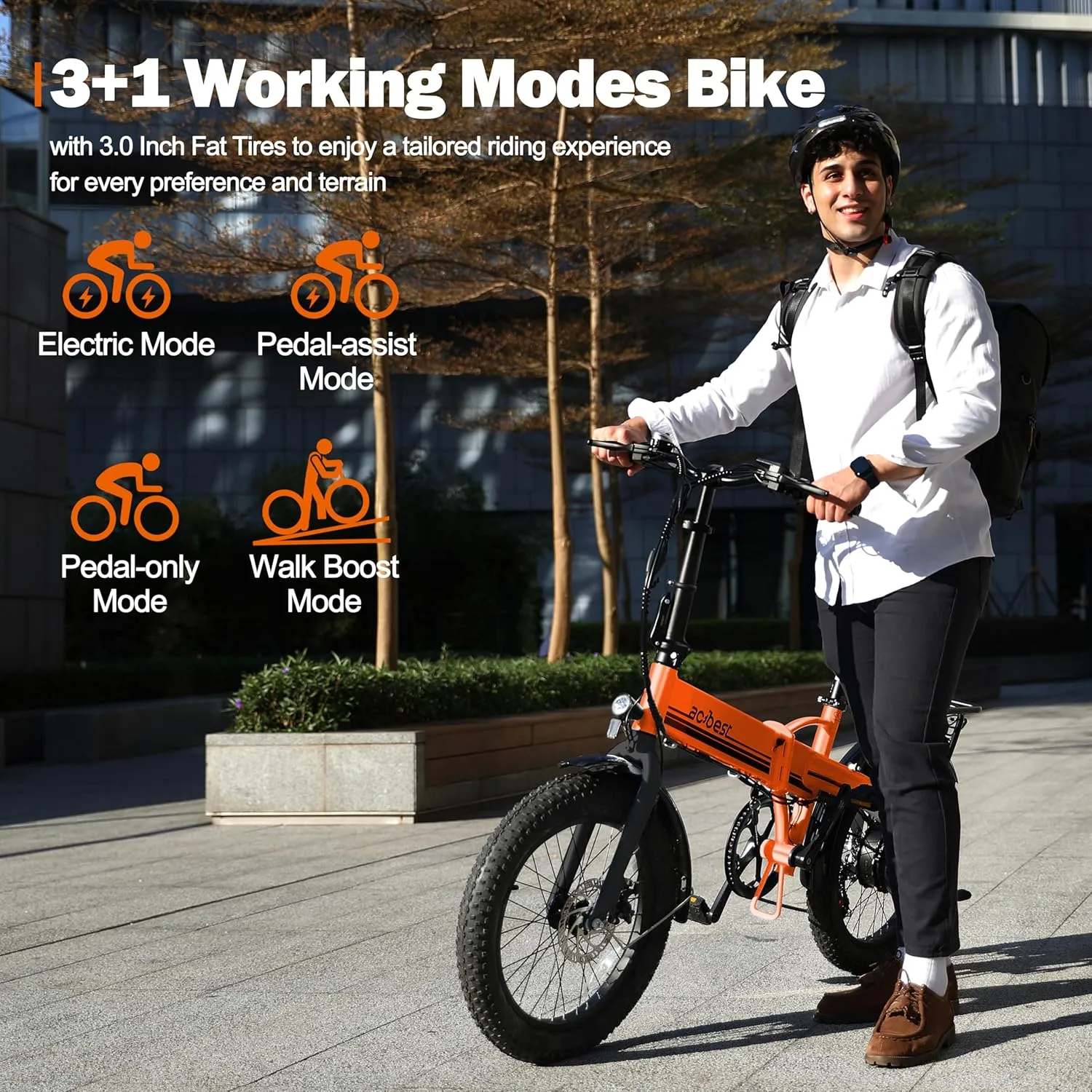 Electric Bike for Adults Peak 1200W,55Miles 28Mph Top Speed, 20" Fat Tire Folding Electric Bicycle, 48V 10.4Ah Removable Battery Ebike with 35 Speed and Front Suspension,Speedy