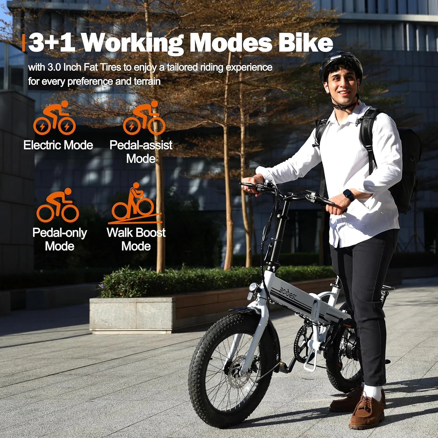 Electric Bike for Adults Peak 1200W,55Miles 28Mph Top Speed, 20" Fat Tire Folding Electric Bicycle, 48V 10.4Ah Removable Battery Ebike with 35 Speed and Front Suspension,Speedy