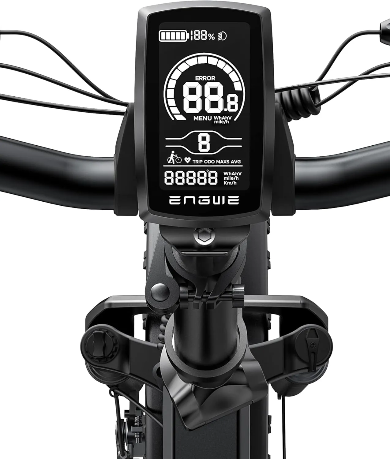 ENGWE EP-2 PRO 1000W Folding Electric Bicycle for Adults, 20" 4.0 Fat Tire Dirt Bike with 48V 13AH Battery Up to 28MPH 75Miles, 7-Speed All Terrain Ebike for Mountain Beach Snow