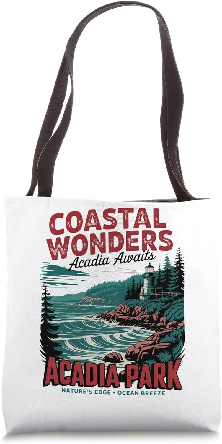 Explore Acadia Park Maine Oceanfront Beauty Tote Bag