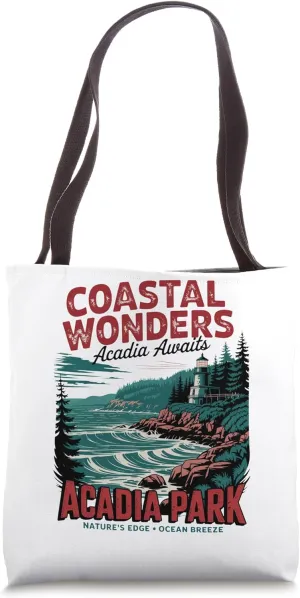 Explore Acadia Park Maine Oceanfront Beauty Tote Bag