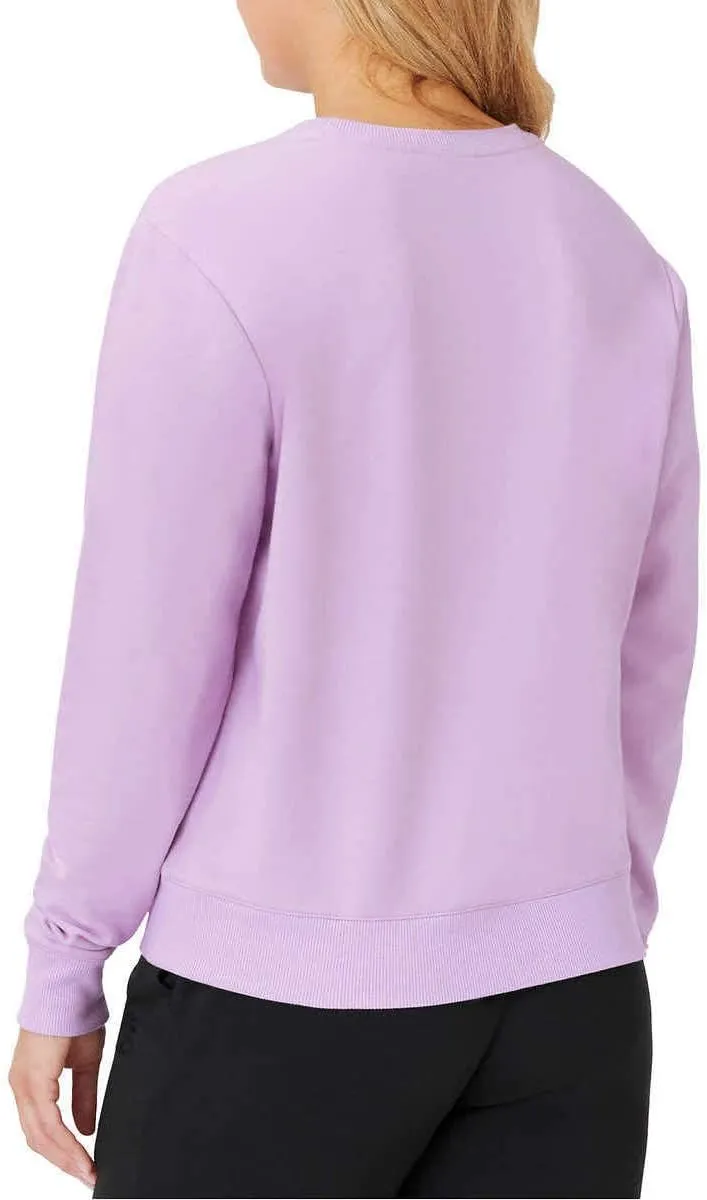 Fila Womens Midweight French Terry Crewneck Long Sleeve Sweatshirt