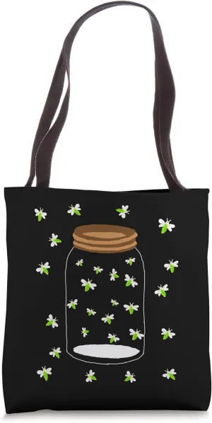 Fireflies Bugs In A Jar Firefly Lightning Insects Tote Bag