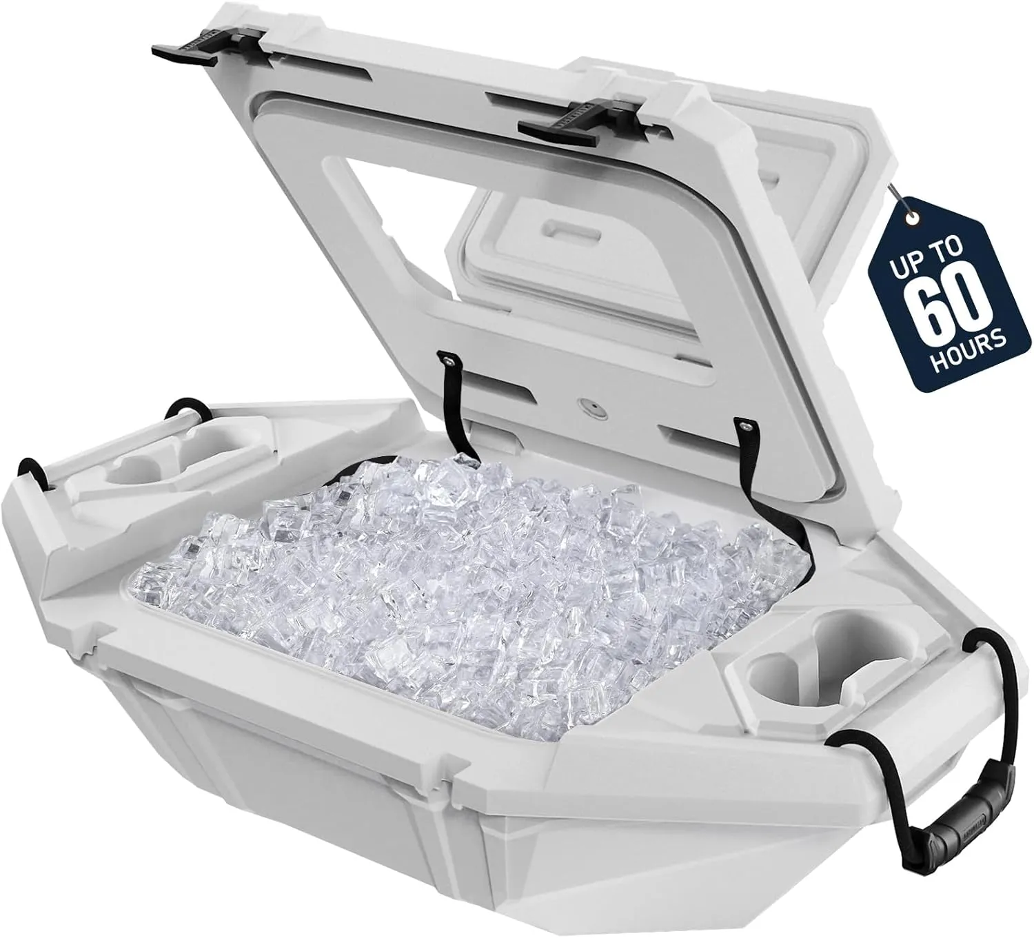 Floating Cooler – 32 QT up to 60 Hours Amphibious Ice Chest - Kayak Camping Coolers for Lake, River, SUP, Fishing, Boat, Pool, Party, Beach & More