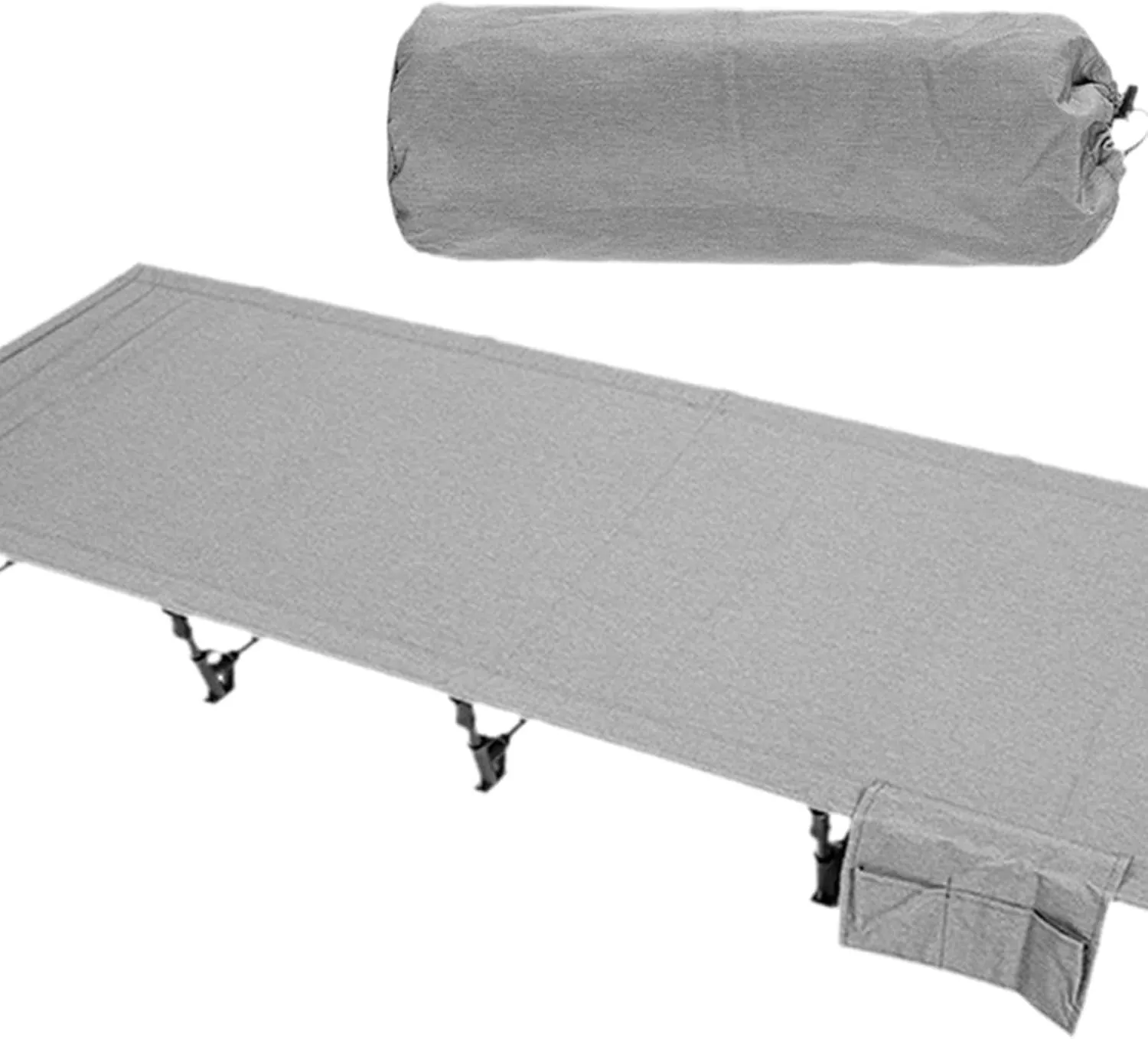 Foldable Camping Cot Sleeping Cot Sturdy with Carry Bag Single Outdoor Bed Camp Bed for Hiking Home Backpacking Adults Travel, Gray