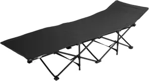 Folding Bed, Multifunctional Portable Collapsible Bed for Office Camping School Hiking, Foldable Cot for Adults Students Kids, Easy Setup, Stainless Steel, Oxford Cloth