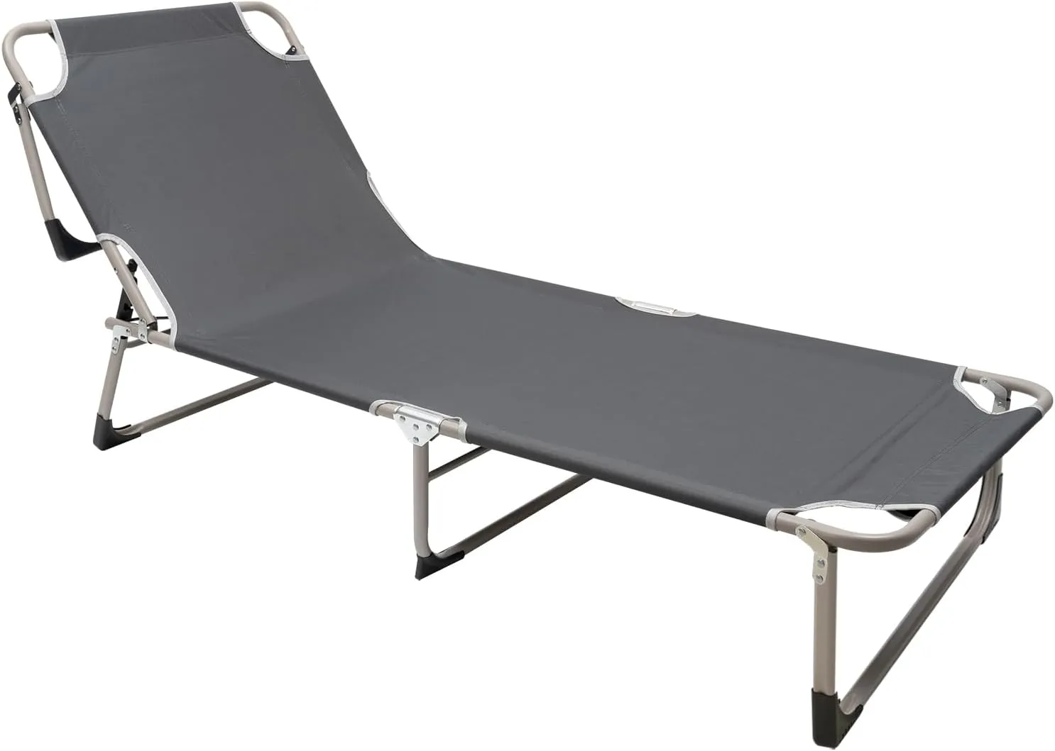 Folding Camping Cot, Portable Sleeping Cots for Camping & Hunting Outdoor Travel Tent Cots Camping Bed with Eyeshade,Up to 265lbs, Free Standing Camping Bed Folding Cot for Travel, Hiking,Gray