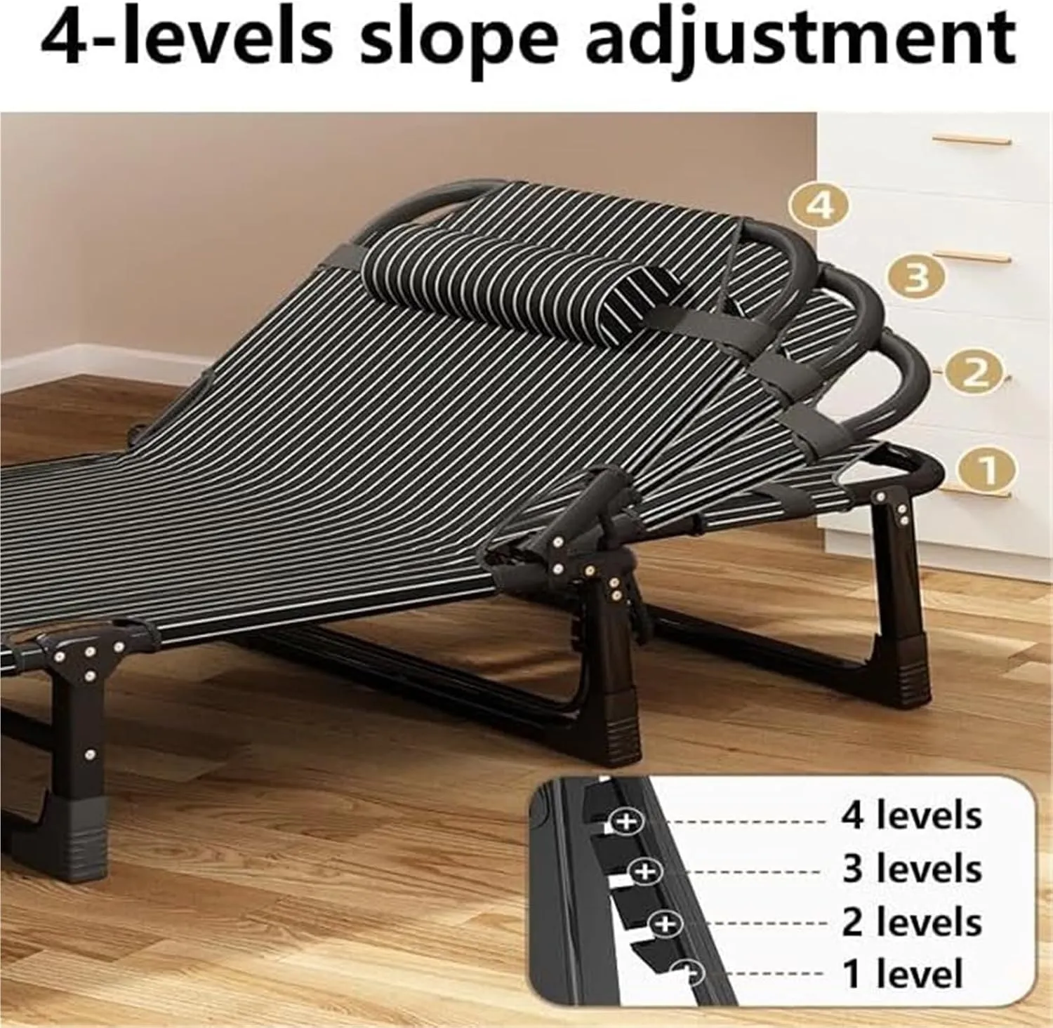 Folding Camping Cot,Camping Cot for Adults, Lightweight Tent Cot Sleeping Cots for Adultsfor Camp Home Office Camp Travel Vacation Nap Time(190 * 68 * 28cm)