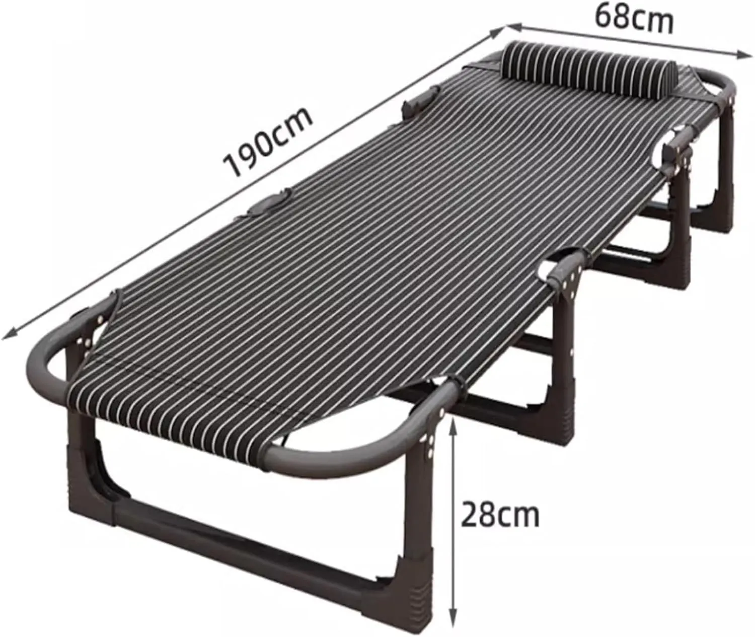 Folding Camping Cot,Camping Cot for Adults, Lightweight Tent Cot Sleeping Cots for Adultsfor Camp Home Office Camp Travel Vacation Nap Time(190 * 68 * 28cm)
