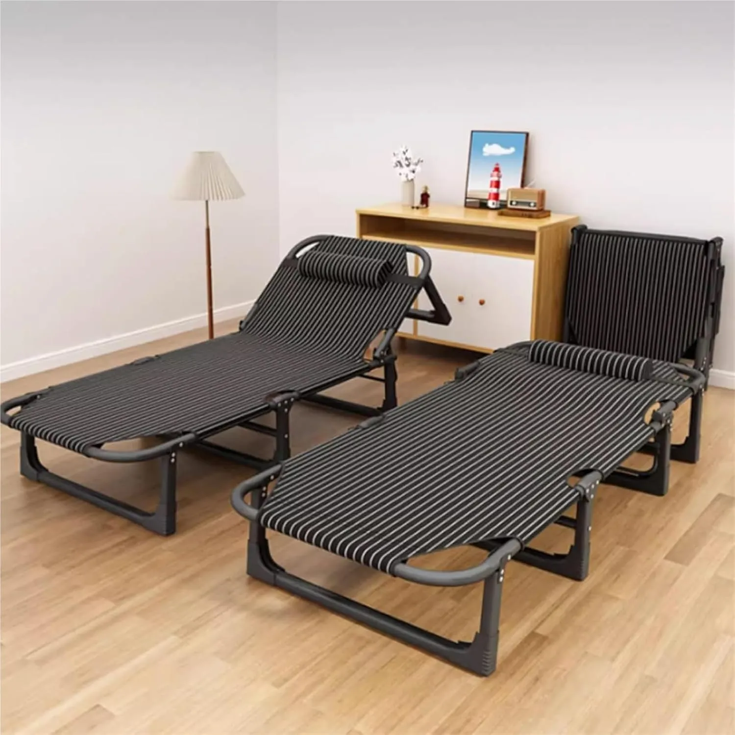 Folding Camping Cot,Camping Cot for Adults, Lightweight Tent Cot Sleeping Cots for Adultsfor Camp Home Office Camp Travel Vacation Nap Time(190 * 68 * 28cm)