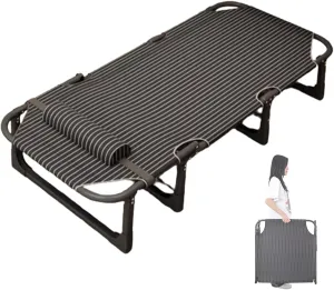 Folding Camping Cot,Camping Cot for Adults, Lightweight Tent Cot Sleeping Cots for Adultsfor Camp Home Office Camp Travel Vacation Nap Time(190 * 68 * 28cm)