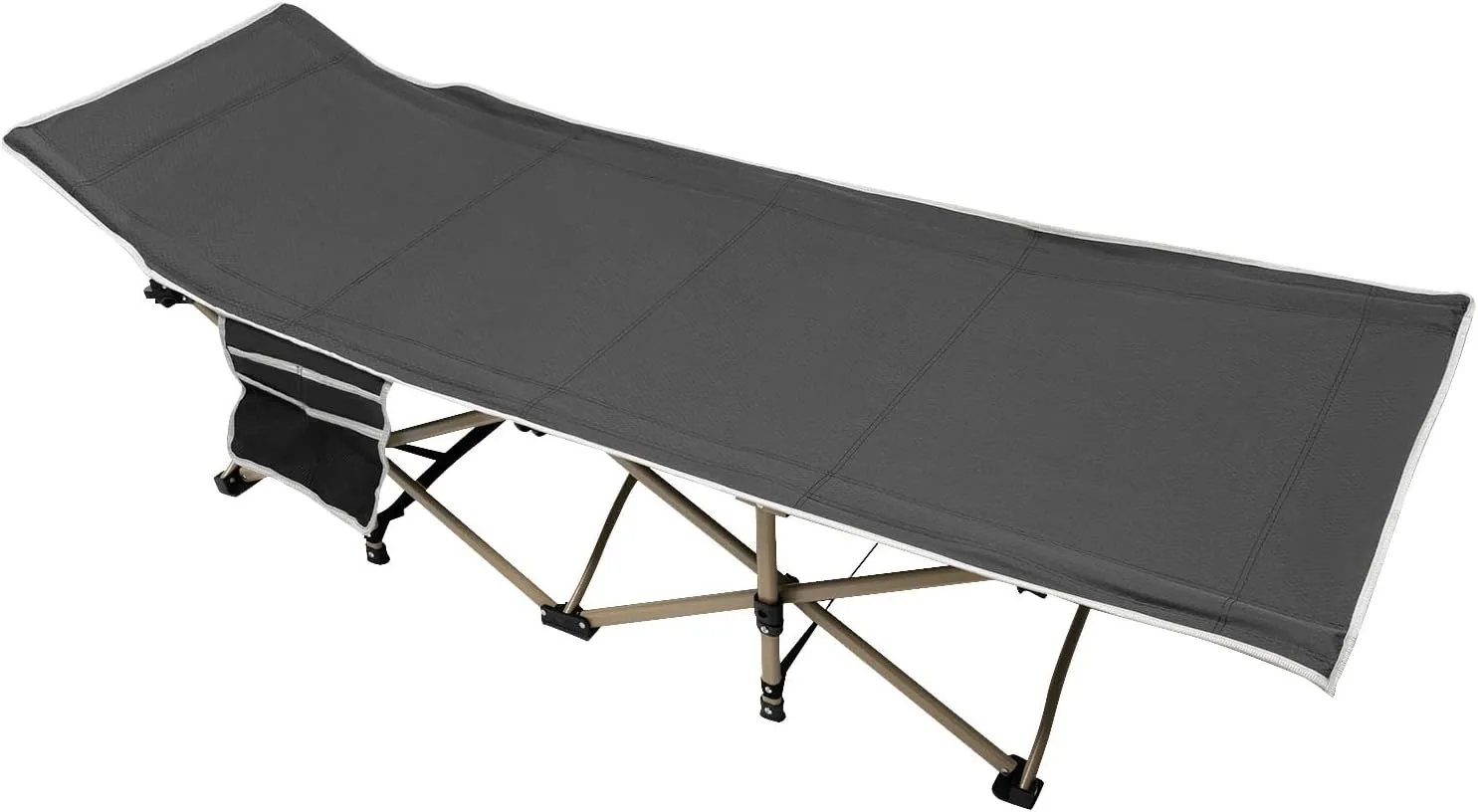 Folding Sleeping Cots, Portable Camping Cots, Outdoors Camping Cot for Outdoor Camp, Hiking, Travel, Beach, and Picnic Tent Cots (1, Gray)