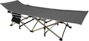 Folding Sleeping Cots, Portable Camping Cots, Outdoors Camping Cot for Outdoor Camp, Hiking, Travel, Beach, and Picnic Tent Cots (1, Gray)