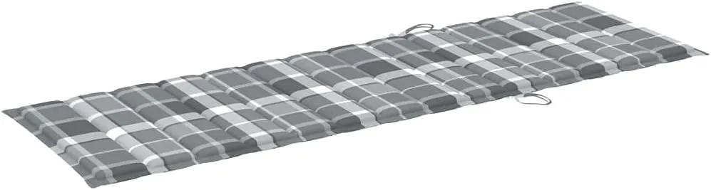 Folding Sun Lounger with Cushion Solid Acacia WoodLuxury Sun Loungers with Adjustable Backrest and Cushioned Seat