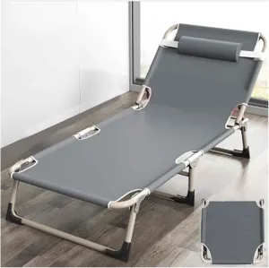 Folding Twin Bed, Folded Bed Queen, Sleeping Cots for Adults, Ergonomic Design, 4-Level Backrest Adjustment, Washable Design, no Installation Required(Style2-56x176)