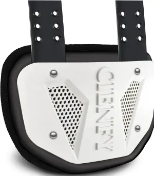 Football Back Plate for Shoulder Pads, Backplate Youth and Adult Football Players, Hard Shell Lower Back Protector with Contoured Foam, High-Impact Protection