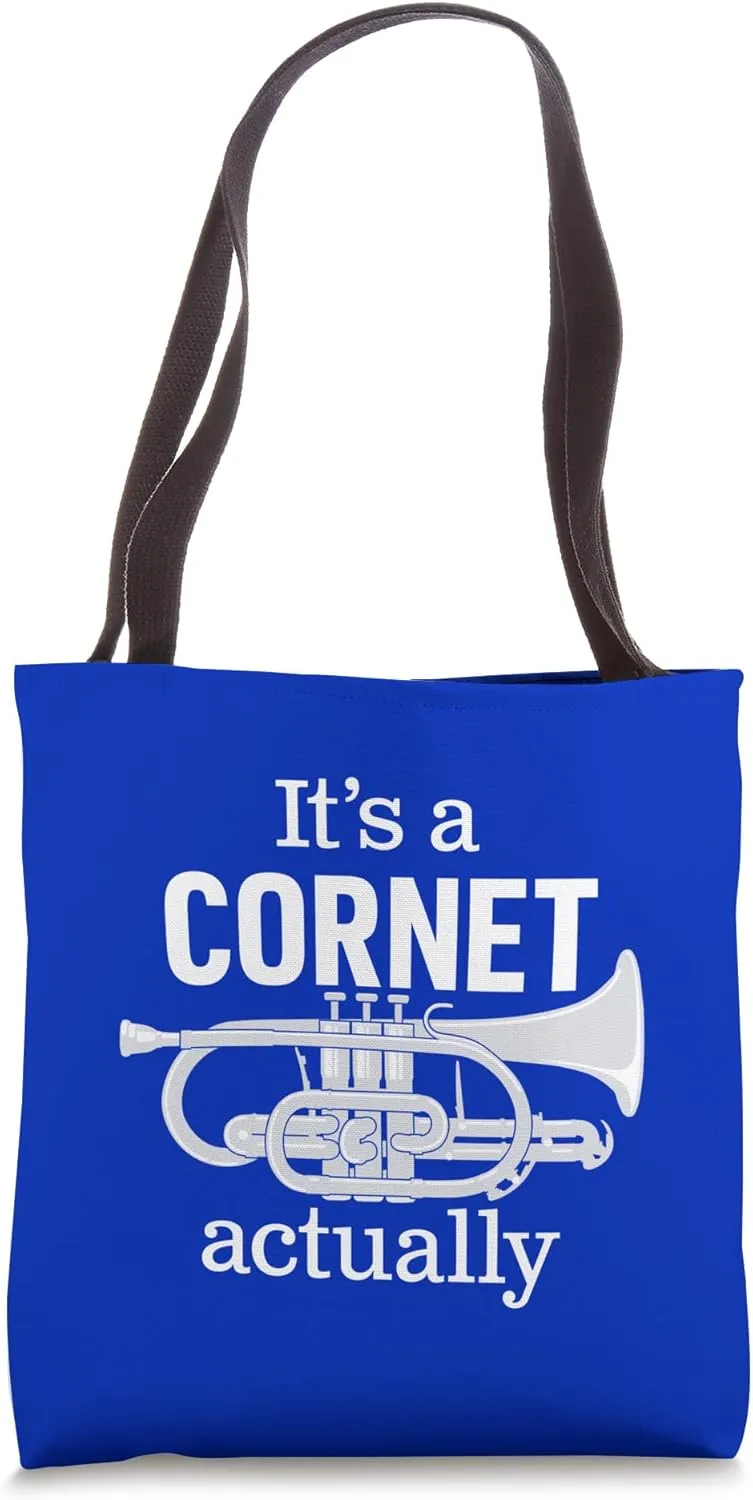 For Cornet Player in British Brass Band A Funny Cornet Tote Bag