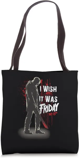 Friday the 13th Jason I Wish It Was Friday Tote Bag