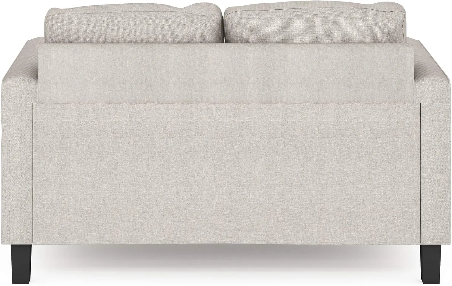 Furinno Bayonne Modern Upholstered Loveseat/Sofa Couch for Living Room, Fog