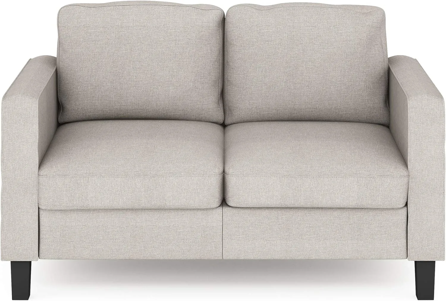 Furinno Bayonne Modern Upholstered Loveseat/Sofa Couch for Living Room, Fog