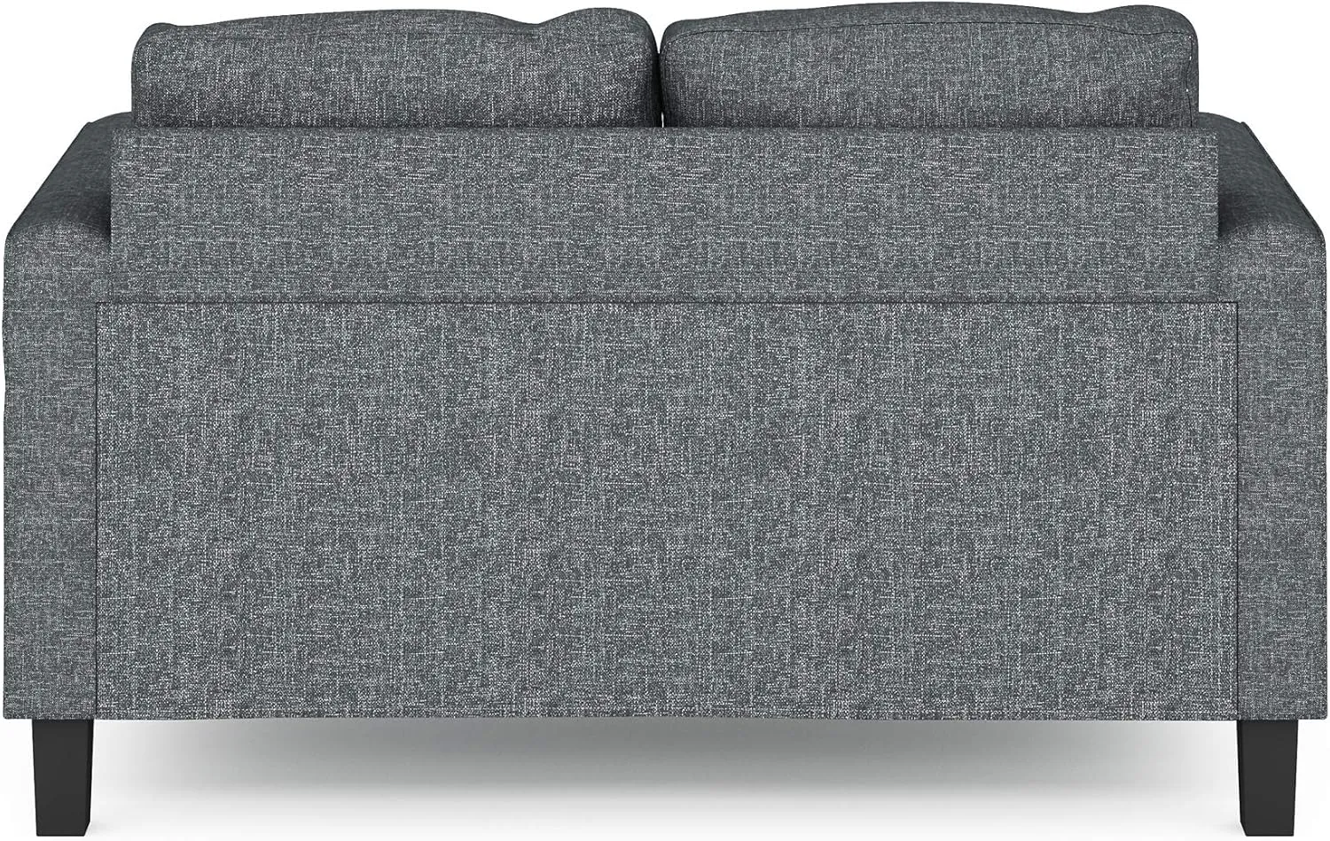 Furinno Bayonne Modern Upholstered Loveseat/Sofa Couch for Living Room, Gunmetal