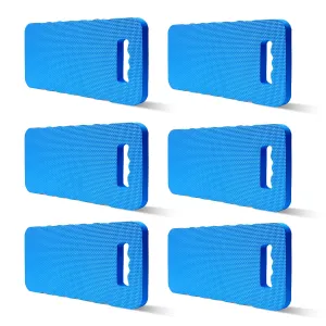Gardzen 6-Pack Garden Kneeling Cushions - For Gardening, Baby Bath, Yoga, Pilates, Exercise, 16"x8"x1", Blue