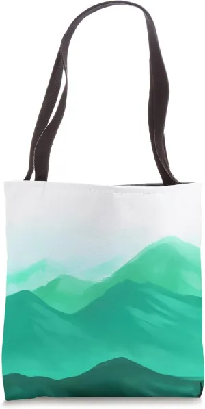 Green Pacific Northwest Mountain Natural Wilderness Forest Tote Bag