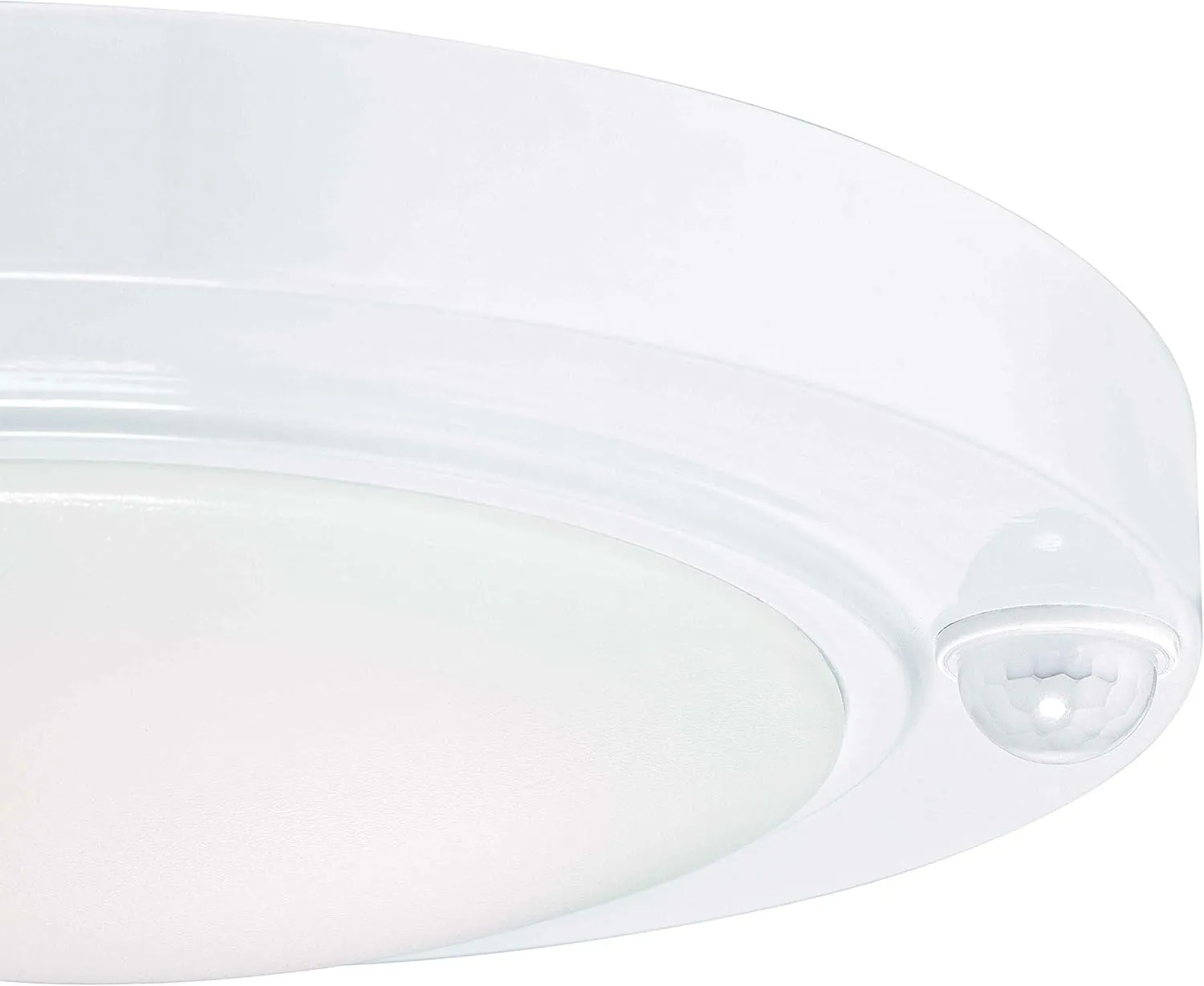 GRUENLICH LED Motion Sensor Flush Mount Ceiling Lighting Fixture, 8.7 Inch 11.5W 890 Lumen, Metal Housing, ETL Rated, 2-Pack, White Finish-3000K